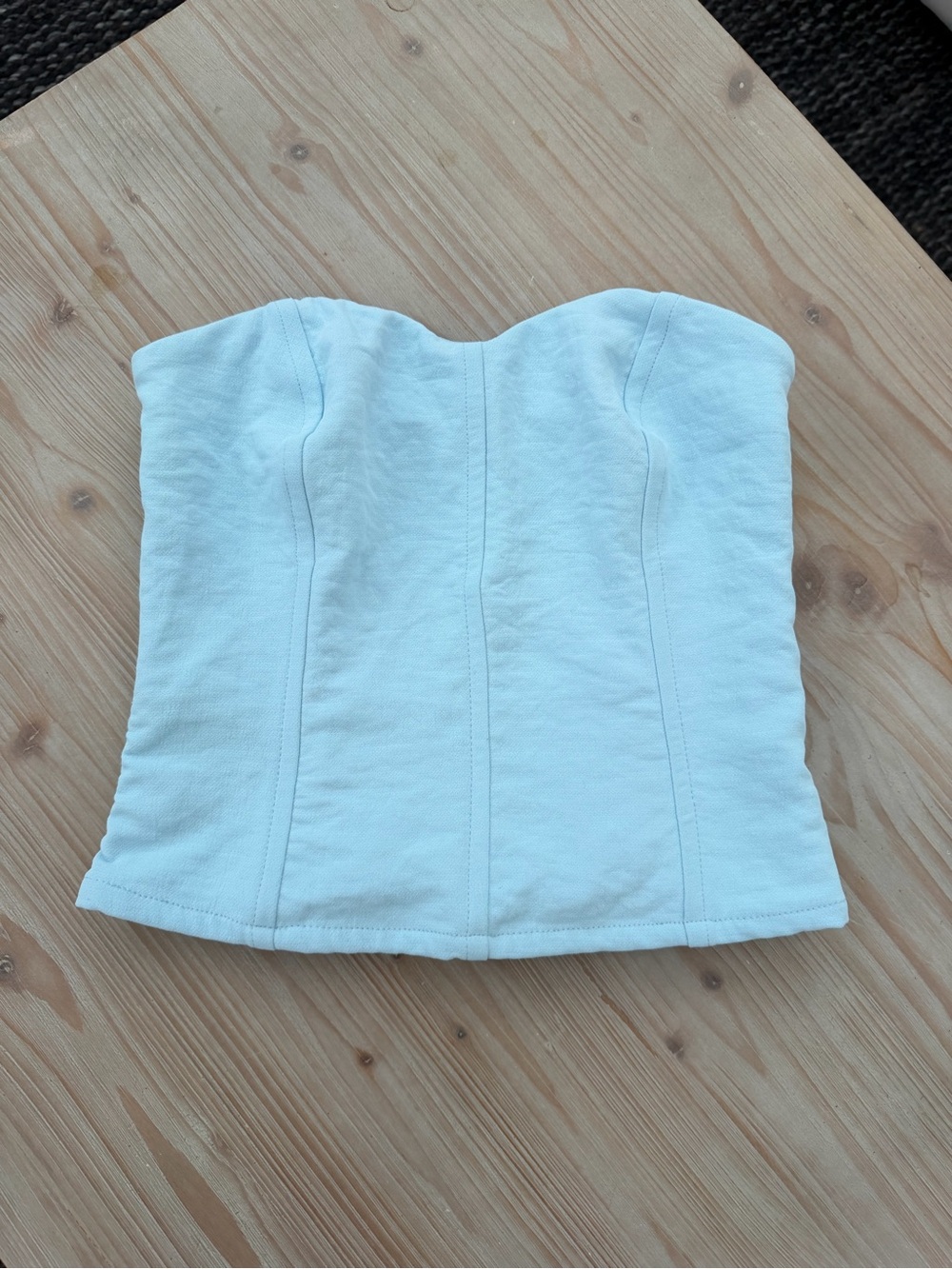 Abercrombie and Fitch Strapless Premium Crepe Corset Set Top XXS